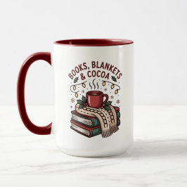 Cozy Holiday Cocoa & Book Tasse