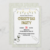 Cozy Holiday Gathering /Festive Christmas Celebrat Einladung (Vorne/Hinten)