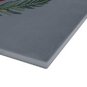 Cozy Holiday Pine Berry Lettering Schneidebrett (Ecke)