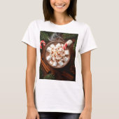 Cozy Hot Chocolate with Marshmallows - Festive T-Shirt (Vorderseite)
