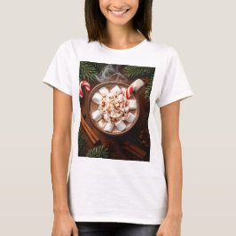 Cozy Hot Chocolate with Marshmallows - Festive T-Shirt