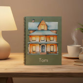 Cozy House Notebook – Warm Watercolor Home Design Notizblock
