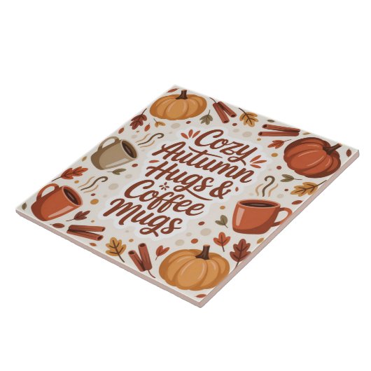 Cozy Hugs and Coffee Autumn Boho Fliese (Seite)