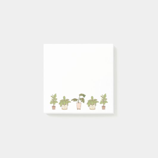 Cozy Indoor Plant Collection Post-it Klebezettel (Vorderseite)