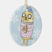 Cozy Jake Dog Keramik Ornament (Rechts)
