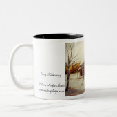 Cozy Kabinen-Kaffee-Tasse Zweifarbige Tasse (Links)