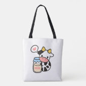 Cozy Kawaii Cow & Milk Jar Tasche (Rückseite)