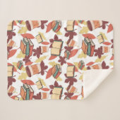 Cozy Kawaii Fall Vibes Sherpadecke (Vorderseite (Horizontal))