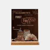 Cozy Kitchen Personalized Decor  Acrylschild (Vorderseite)