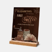 Cozy Kitchen Personalized Decor  Acrylschild (Winkel)