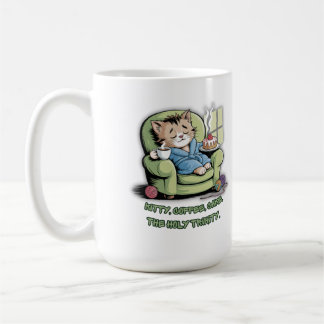 Cozy Kitten with Coffee and Cake – Funny Cat Kaffeetasse