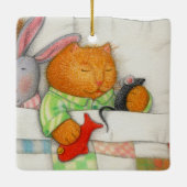 COZY KITTY Keramik Keramikornament (Rückseite)