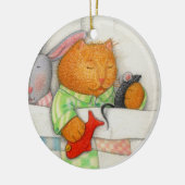 COZY KITTY Keramik Ornament (Links)