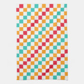 Cozy Klassenzimmer Schachbrettmuster diagonal Geschirrtuch (Vertikal)