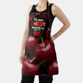 Cozy knitted-style typography and adorable cherry  schürze (InSitu)