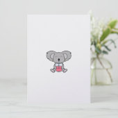 Cozy Koala Blankokarte Einladung (Stehend Vorderseite)