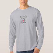 Cozy Koala grauer, langärmeliger T - Shirt (Vorderseite)