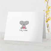 Cozy Koala Karte (Gelbe Blume)