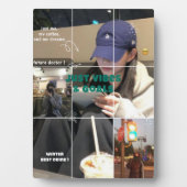 Cozy Korean Winter Aesthetic Collage Photo Fotoplatte (Vorderseite)