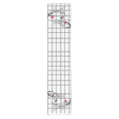 Cozy Land-Hütten-Winter-Vogel-Tabellen-Läufer Kurzer Tischläufer (Vorderseite)