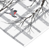 Cozy Land-Hütten-Winter-Vogel-Tabellen-Läufer Kurzer Tischläufer (Ecke)