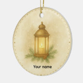 Cozy Lantern Winter Wall Clock – MerryMist Warm Gl Keramik Ornament (Links)