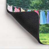 Cozy Laundry Line Anime Mousepad| Cute Aesthetic Mousepad (Ecke)
