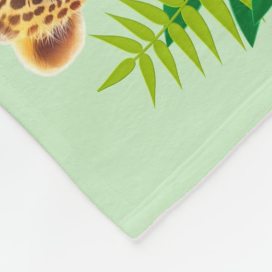 Cozy Leopard Fleece Blanket (Ecke)