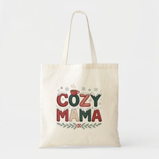 Cozy Mama Christmas Tragetasche (Vorne)