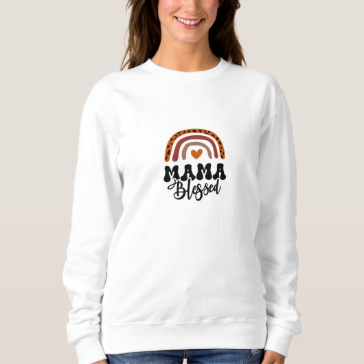 Cozy Mama gesegnet Sweatshirt (Vorderseite)