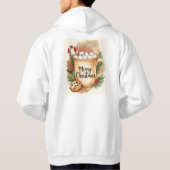 Cozy merry C\hristmas holly cookie warm festive Hoodie (Rückseite)
