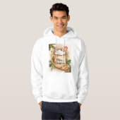 Cozy merry C\hristmas holly cookie warm festive Hoodie (Vorne ganz)