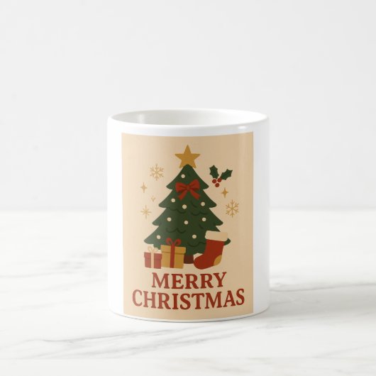 Cozy Merry Christmas Tree Mug Kaffeetasse (Mittel)