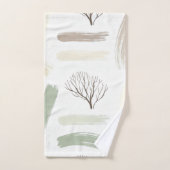 Cozy  Minimal Winter Aesthetic Pattern   Badhandtuch Set (Handtuch)