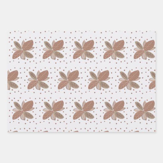 Cozy Mocha Geschenkpapier Set (Vorderseite)