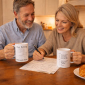"Cozy Morning" Coffee Crossword Puzzle Kaffeetasse