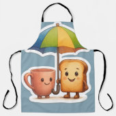 Cozy Morning Duo ☕🍞 Schürze (Vorderseite)