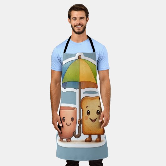 Cozy Morning Duo ☕🍞 Schürze (Getragen)