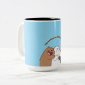 “Cozy Morning Quote Mug” Zweifarbige Tasse (Vorderseite Links)