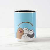“Cozy Morning Quote Mug” Zweifarbige Tasse (Mittel)
