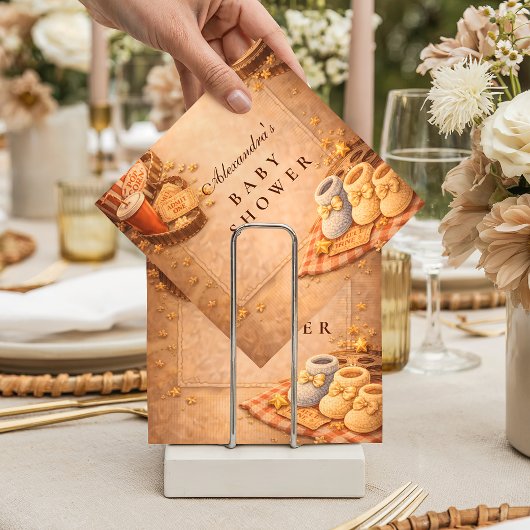 Cozy Movie Night Baby Shower Serviette