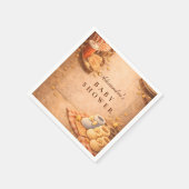 Cozy Movie Night Baby Shower Serviette (Ecke)