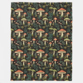 Cozy Mushroom Blanket Rustic Aesthetic & Charm Fleecedecke (Vorderseite)