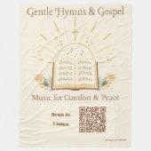 Cozy Music Therapy QR-Code-Decke - Klassische Hymn Fleecedecke (Vorderseite)