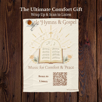 Cozy Music Therapy QR-Code-Decke - Klassische Hymn Fleecedecke