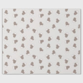 Cozy Neutral Mittens Minimalist Christmas Paper Geschenkpapier (Flach)