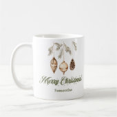 Cozy neutral Nordic minimalist art custom name Kaffeetasse (Links)