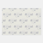 Cozy New England Christmas Home Geschenkpapier Set (Vorderseite 2)
