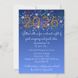 Cozy New Years Gathering Invitation Einladung