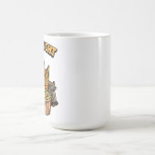 Cozy Night Movie Time – Cute Dog,Cat,Mouse Popcorn Kaffeetasse (Mittel)